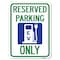 Signmission Ev W/ Electric Vehicle Charging Station Graphic Heavy-Gauge Alum Parking, 18" x 24", A-1824-24089 A-1824-24089 - alternate 1